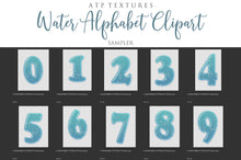 Load image into Gallery viewer, Water Bubble LETTERS &amp; NUMBERS - Clipart
