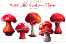 Load image into Gallery viewer, WEIRD LITTLE MUSHROOMS Digital Overlays
