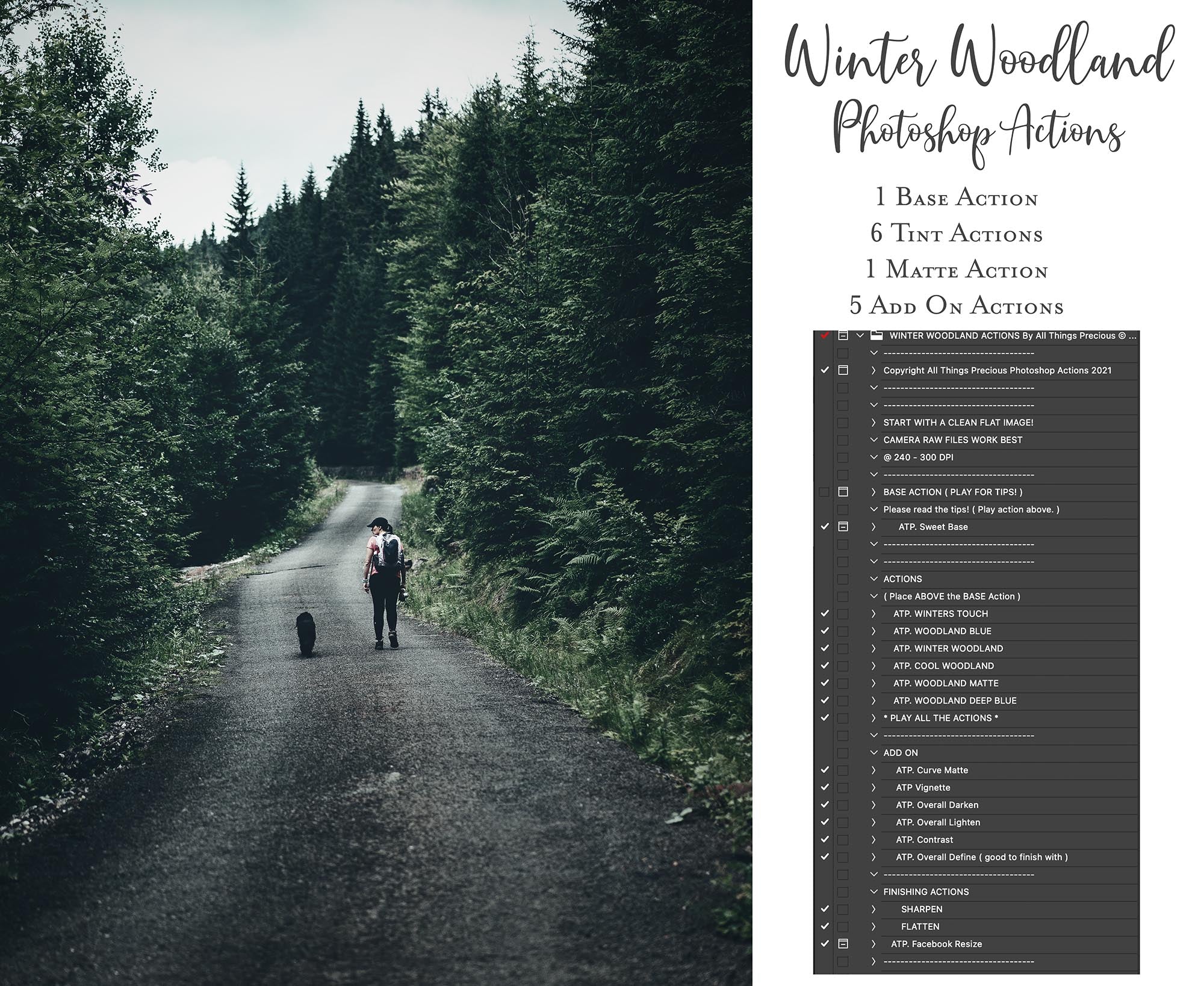 Photoshop Actions for Photography Edits. PS atn files are compatible with all versions of PS CS6. Photoshop Actions for professional photographers, photo edits and Instagram influencers. Warm, Rich, Light, Matte. For Wedding, Newborn, Studio Photography. By ATP Textures
