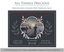 Load image into Gallery viewer, WINTER MINI SESSION - PSD Template No.1
