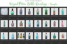 Load image into Gallery viewer, WIZARD POTION BOTTLES - Set 1 - Digital Overlays
