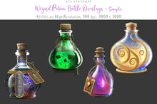 Load image into Gallery viewer, WIZARD POTION BOTTLES - Set 3 - Digital Overlays
