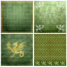 Load image into Gallery viewer, WYVERN - GREEN - Digital Papers
