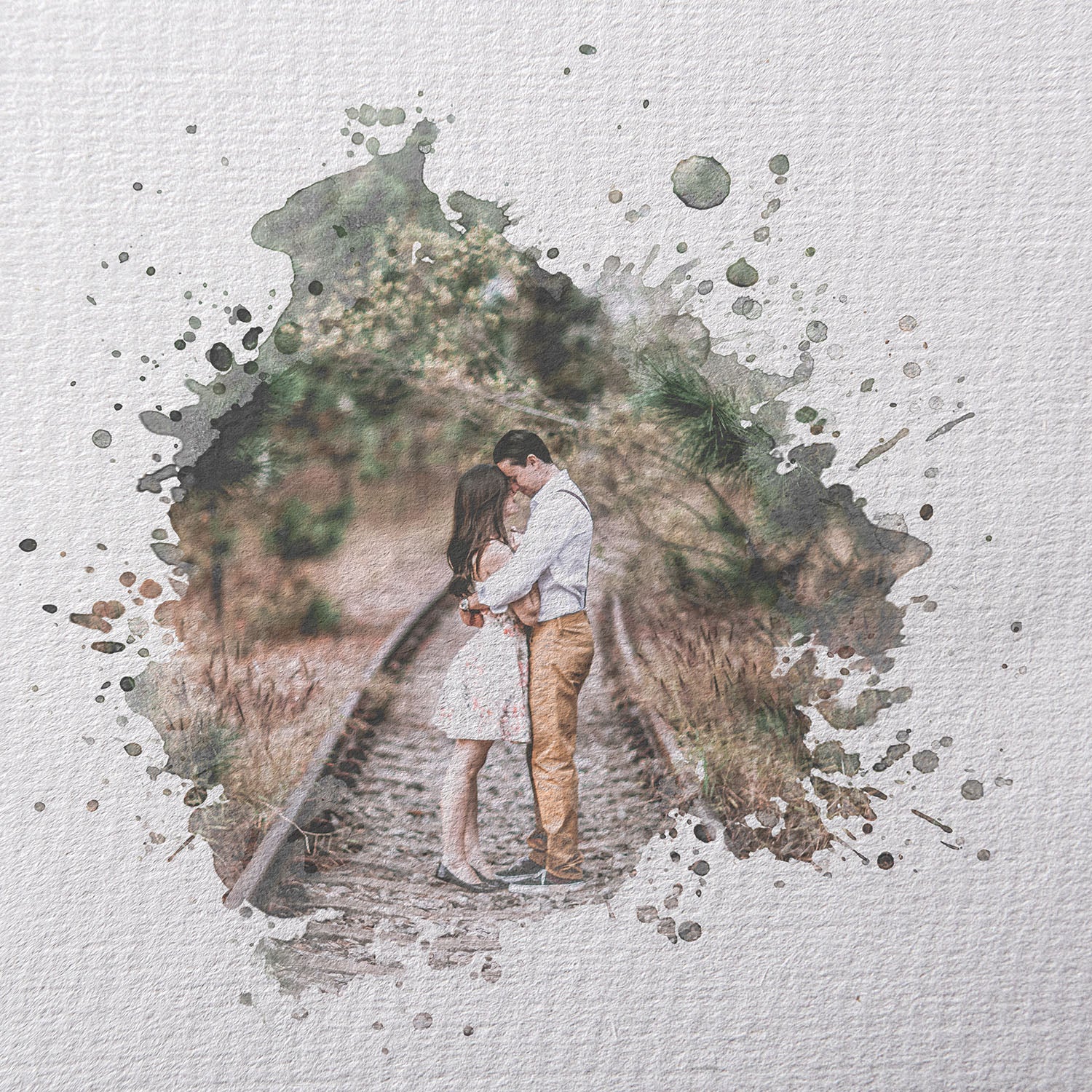 100 WATERCOLOUR SPLASH & PAINT Photoshop Brushes