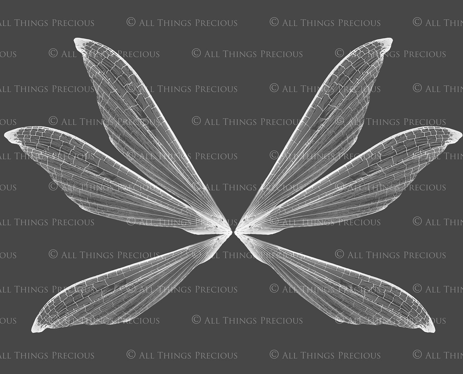White Sparkling fairy wings, Png overlays for photoshop. High resolution transparent, see through wings. Fairycore, Cosplay, Photographers, Photoshop Edits, Digital overlay for photography. Digital stock and resources. Graphic design. Colourful, Gold, Fantasy Wing Bundle. Assets for Fine Art design. By ATP Textures