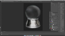 Load and play video in Gallery viewer, SNOW GLOBE Png Digital Overlays and PSD Template No. 12
