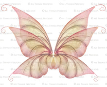 Load image into Gallery viewer, Digital Faery Wing Overlays. Png overlays for photoshop. Photography editing. High resolution, 300dpi fairy wings. Overlays for photography. Digital stock and resources. Graphic design. Fairy Photos. Colourful Fairy wings. Faerie Wings. ATP Textures. Overlays. Actions, Textures, Photo Resources, Photoshop. 
