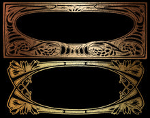 Load image into Gallery viewer, ART NOUVEAU GOLD FRAMES - Digital Clipart
