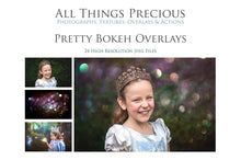 Load image into Gallery viewer, 24 PRETTY BOKEH Digital Overlays
