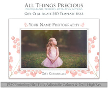 Load image into Gallery viewer, Template Set No.1  GIFT Certificate / MINI Session / PRINT Release BUNDLE
