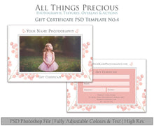 Load image into Gallery viewer, Template Set No.1  GIFT Certificate / MINI Session / PRINT Release BUNDLE
