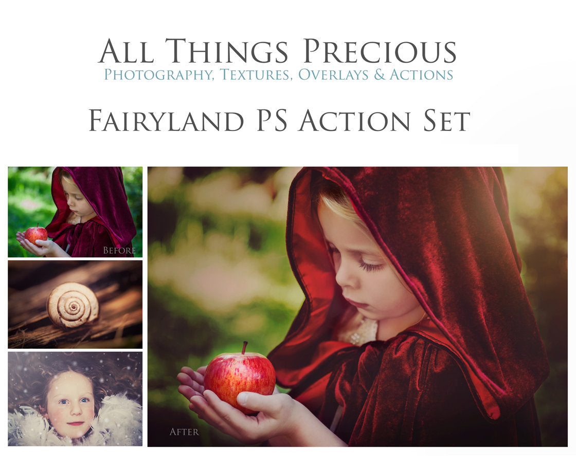 BUNDLE - FAIRY WING & Digital Overlays with Photoshop ACTIONS