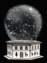 Load image into Gallery viewer, SNOW GLOBE Png Digital Overlays and PSD Template No.6
