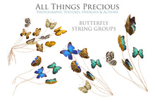 Load image into Gallery viewer, Png overlays for photography, Digital scrapbooking. PNG Butterfly Overlays, butterfly clipart, high resolution overlay, fine art photo overlay by ATP textures.
