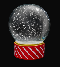 Load image into Gallery viewer, SNOW GLOBE Png Digital Overlays and PSD Template No.4
